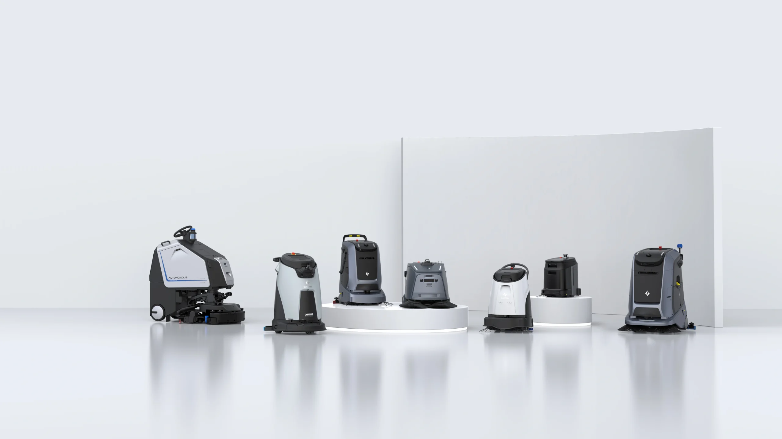 Gausium commercial cleaning robots portfolio