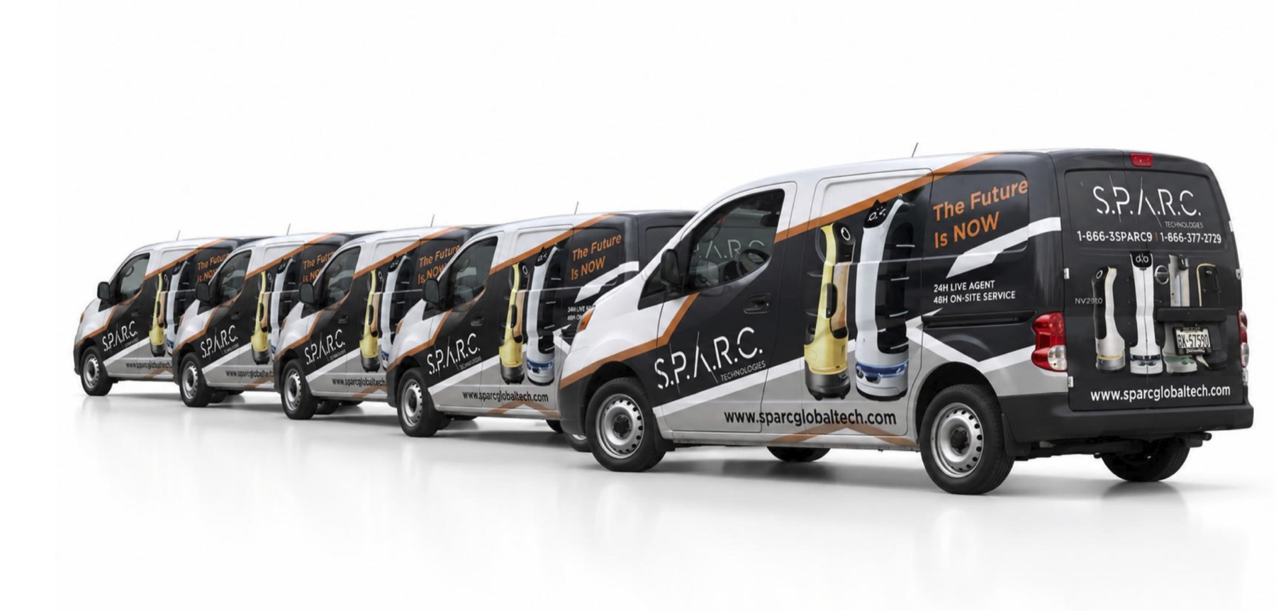 The SPARC branded service van fleet - The Future Is NOW